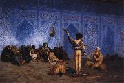 Jean - Leon Gerome The Snake Charmer oil painting